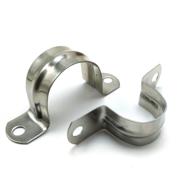 Customized Factory metal stamping pipe clamp elastic pipe card Spring steel tube buckle